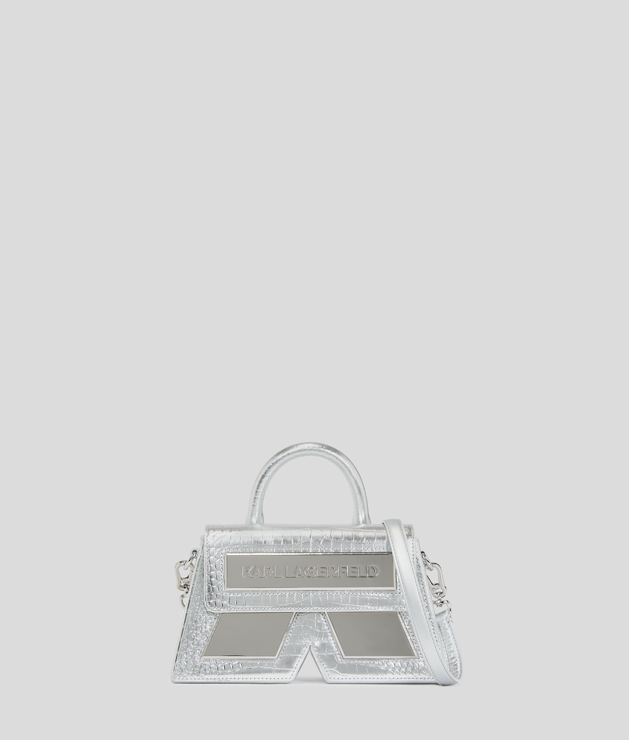 (image for) Excellent Performance IKON K SMALL CROC-EFFECT CROSSBODY BAG